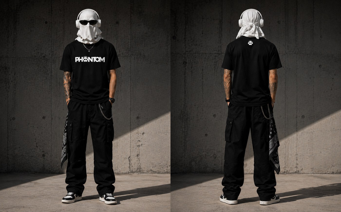 Camiseta Phantom Unit Records, edição Drop #001